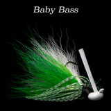 Baby Bass Hybrid-Skirt Casting Jig, arky head fishing lure
