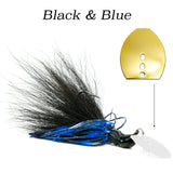 Black & Blue Hybrid Vibe 'Gold', vibrating fishing lure