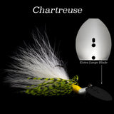 Chartreuse Hybrid Vibe Magnum, vibrating fishing lure