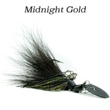 Midnight Gold Hybrid Vibe, vibrating fishing lure