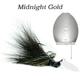 Midnight Gold Hybrid Vibe Magnum, vibrating fishing lure