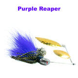 Purple Reaper Hybrid Spinnerbait Plus, big game spinner