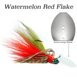 Watermelon Red Flake Hybrid Vibe Magnum, vibrating fishing lure