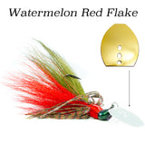 Watermelon Red Flake Hybrid Vibe 'Gold', vibrating fishing lure