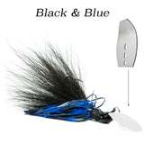 Black & Blue Hybrid Vibe 'Bent Blade', vibrating fishing lure