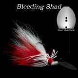 "Bleeding Shad" Hybrid Vibe Omega, extra large vibrating lure