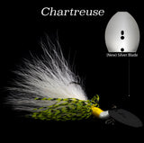 Chartreuse Hybrid Vibe, vibrating fishing lure