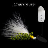 Chartreuse Hybrid Vibe 'Bent Blade', vibrating fishing lure