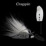 Crappie Hybrid Vibe 'Bent Blade', vibrating fishing lure