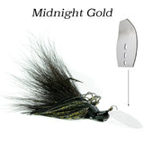 Midnight Gold Hybrid Vibe 'Bent Blade', vibrating fishing lure