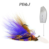 PB&J Hybrid Vibe 'Bent Blade', vibrating fishing lure