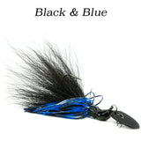 "Black & Blue" Hybrid Vibe Omega, extra large vibrating lure
