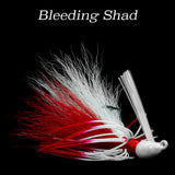 Bleeding Shad Hybrid-Skirt Swim Jig
