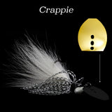 Crappie Hybrid Vibe 'Gold', vibrating fishing lure
