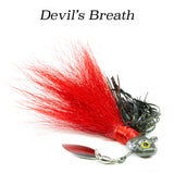 Devil's Breath Hybrid-Skirt Underspin, hand tied underspin