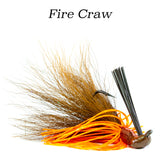 Fire Craw Hybrid-Skirt Casting Jig, arky head fishing lure