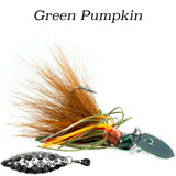 Green Pumpkin Hybrid Vibe 'Flash',  vibrating fishing lure