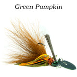 Green Pumpkin Hybrid Vibe HD, vibrating fishing lure