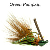 Green Pumpkin Hybrid-Skirt Swim Jig