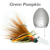 Green Pumpkin Hybrid Vibe Magnum, vibrating fishing lure