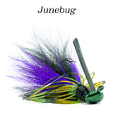 Junebug Hybrid-Skirt Casting Jig, arky head fishing lure
