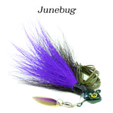 Junebug Hybrid-Skirt Underspin, hand tied underspin