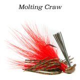 Molting Craw Hybrid-Skirt Casting Jig, arky head fishing lure