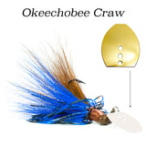 Okeechobee Craw Hybrid Vibe 'Gold', vibrating fishing lure