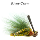 River Craw Hybrid-Skirt Casting Jig, arky head fishing lure