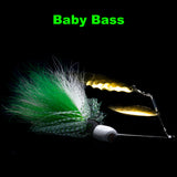 Baby Bass Hybrid Spinnerbait Plus, big game spinner