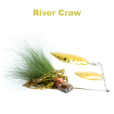 River Craw Hybrid Spinnerbait Plus, big game spinner