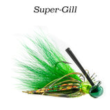 Super-Gill Hybrid-Skirt Football Jig, hand tied fishing lure