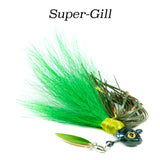 Super-Gill Hybrid-Skirt Underspin, hand tied underspin