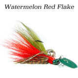 Watermelon Red Flake Hybrid Vibe Jr, vibrating fishing lure